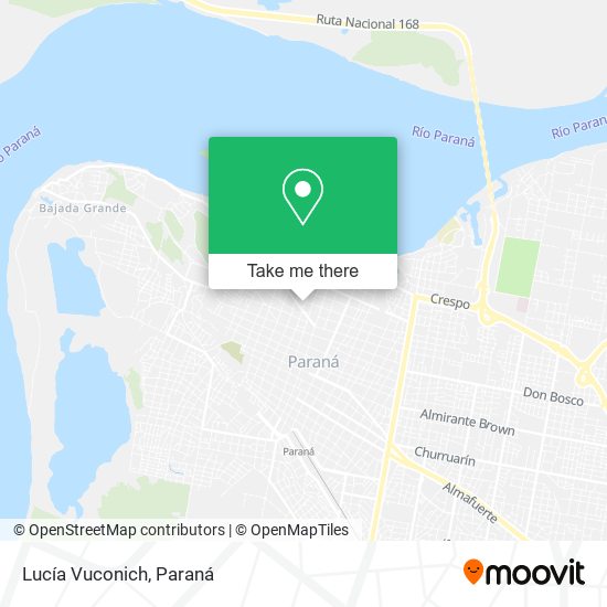 Lucía Vuconich map