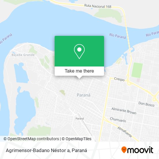 Mapa de Agrimensor-Badano Néstor a