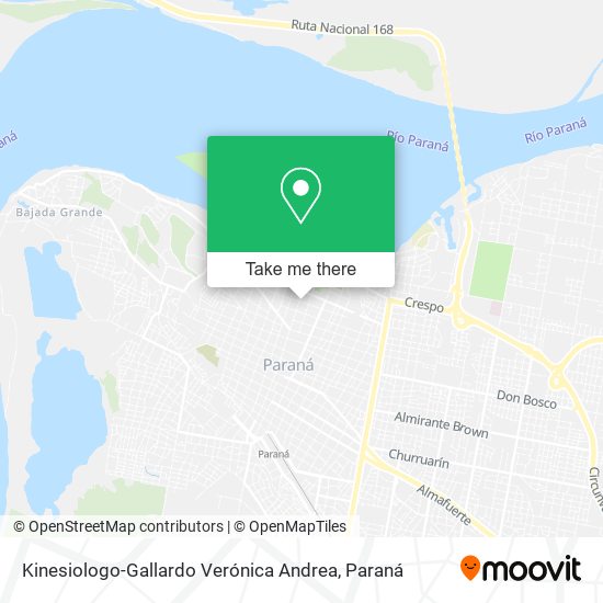 Kinesiologo-Gallardo Verónica Andrea map