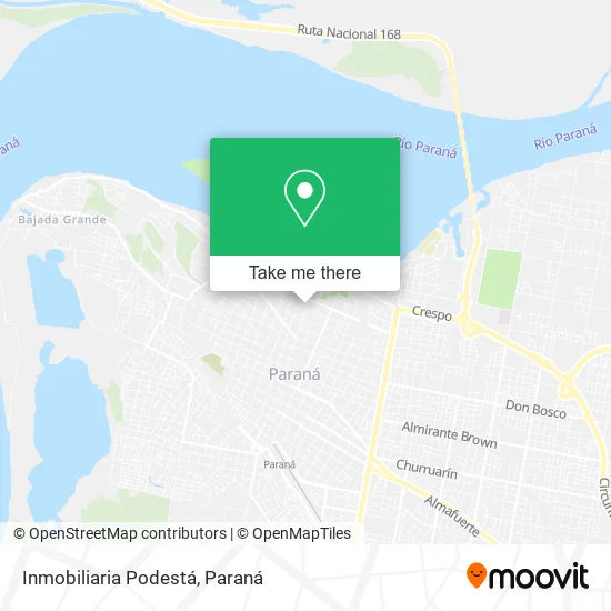 Inmobiliaria Podestá map