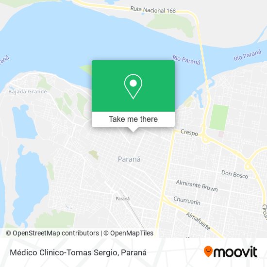 Mapa de Médico Clinico-Tomas Sergio