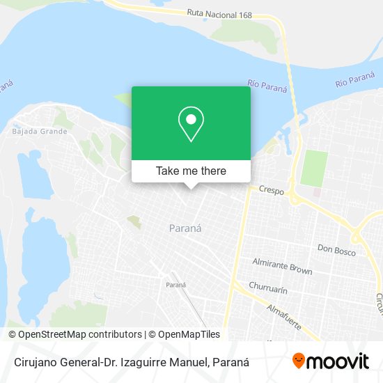 Mapa de Cirujano General-Dr. Izaguirre Manuel