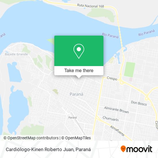 Mapa de Cardiólogo-Kinen Roberto Juan