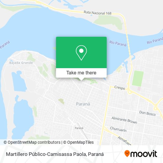Martillero Público-Camisassa Paola map