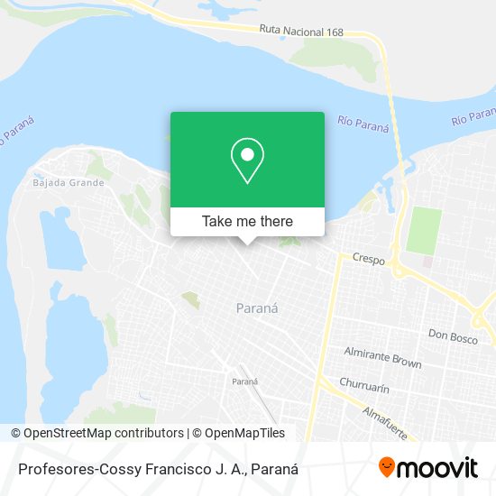 Mapa de Profesores-Cossy Francisco J. A.