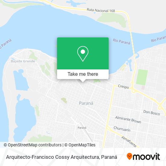Mapa de Arquitecto-Francisco Cossy Arquitectura