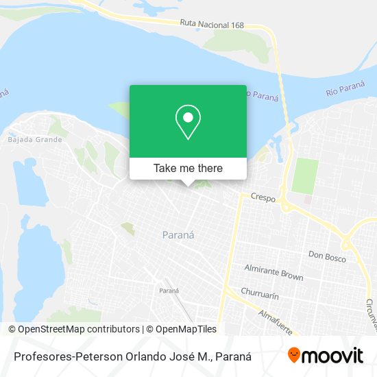 Profesores-Peterson Orlando José M. map