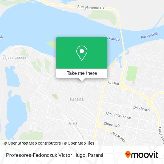 Profesores-Fedonczuk Víctor Hugo map