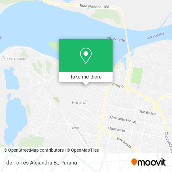 de Torres Alejandra B. map