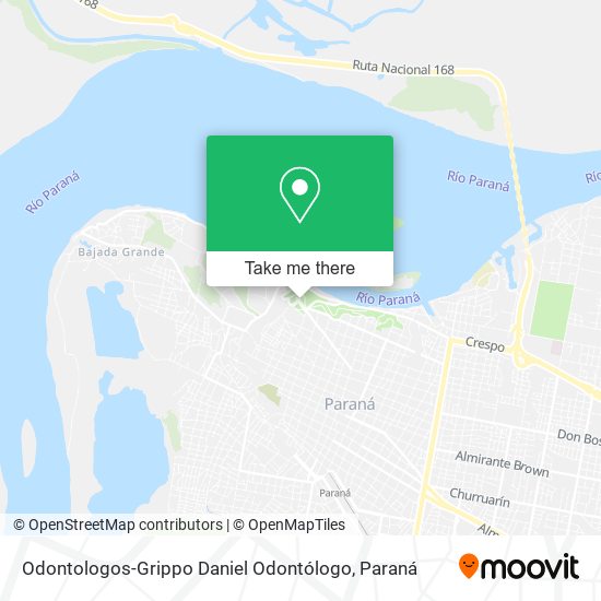 Mapa de Odontologos-Grippo Daniel Odontólogo