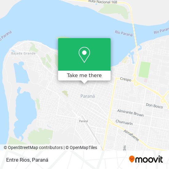 Mapa de Entre Rios