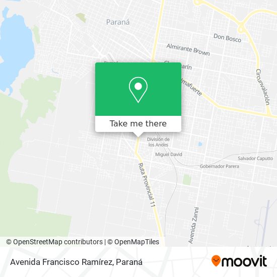 Avenida Francisco Ramírez map