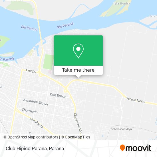 Mapa de Club Hipico Paraná