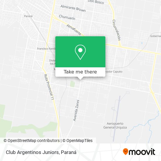 Club Argentinos Juniors map