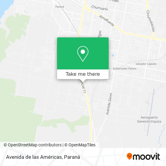 Avenida de las Américas map