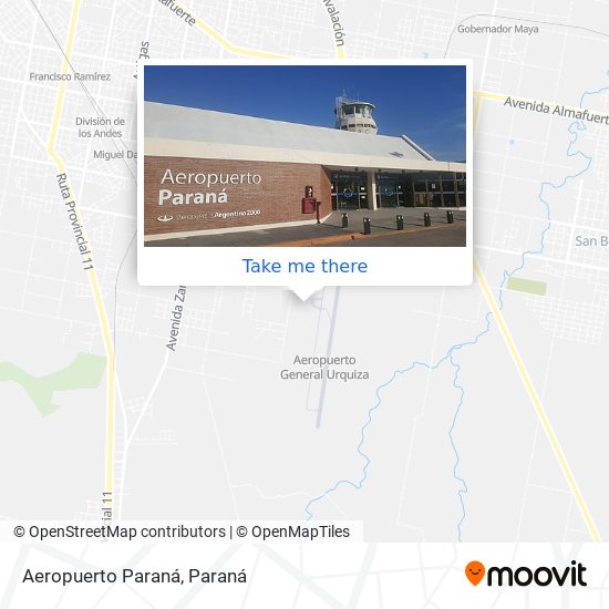 Aeropuerto Paraná map