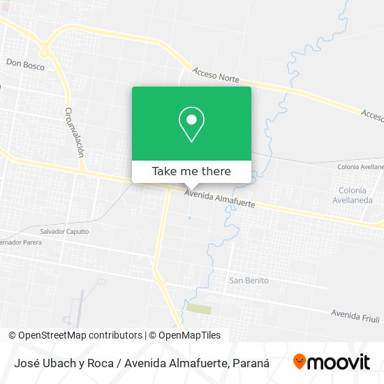 José Ubach y Roca / Avenida Almafuerte map
