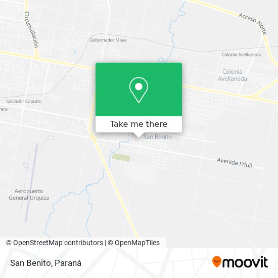 Mapa de San Benito