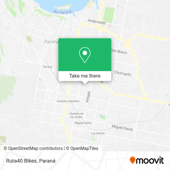 Ruta40 Bikes map
