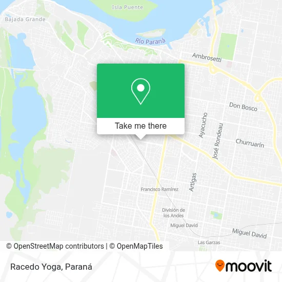 Racedo Yoga map