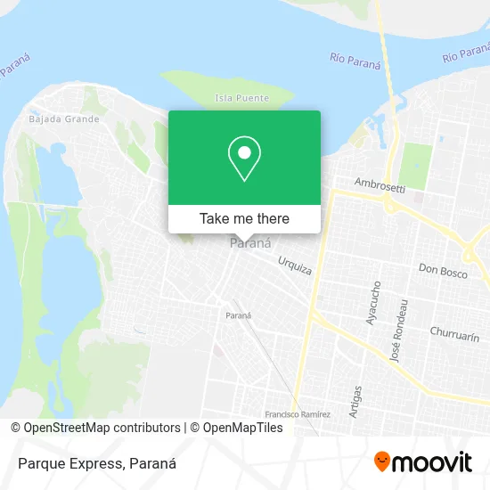 Parque Express map