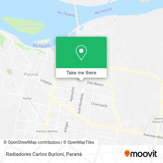 Radiadores Carlos Burioni map