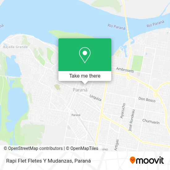 Rapi Flet Fletes Y Mudanzas map