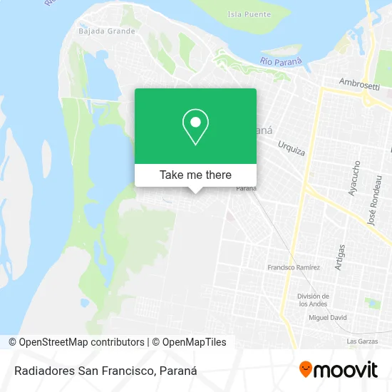 Radiadores San Francisco map