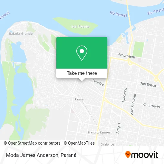 Moda James Anderson map