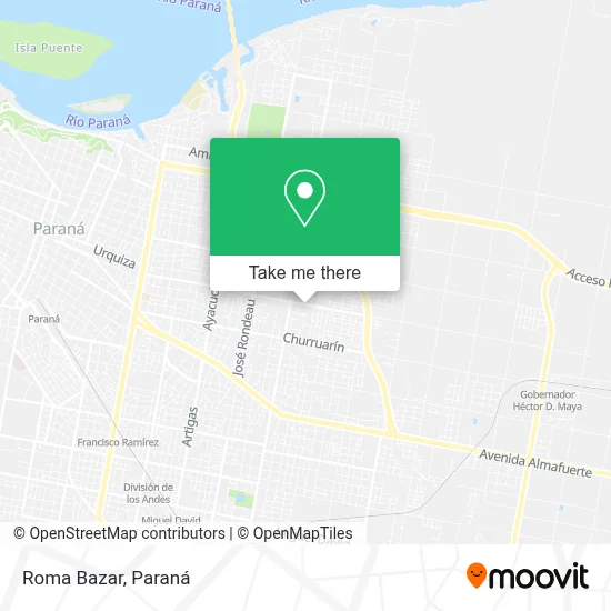 Roma Bazar map