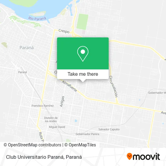 Mapa de Club Universitario Paraná