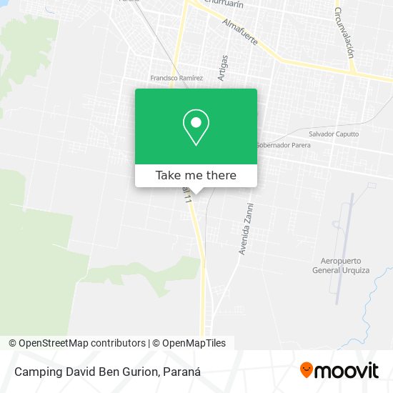 Camping David Ben Gurion map