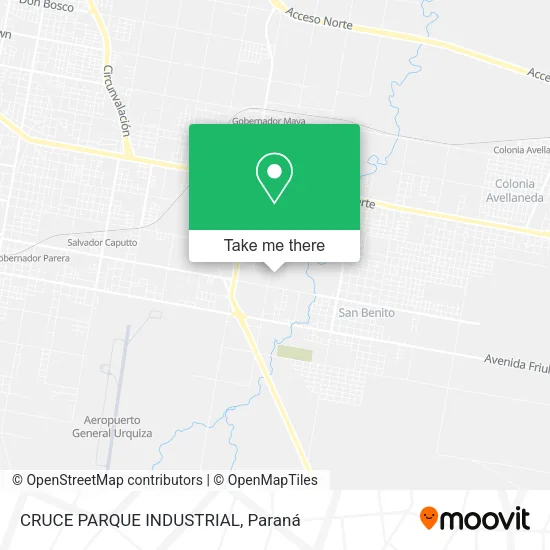 CRUCE PARQUE INDUSTRIAL map