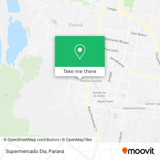 Supermercado Día map