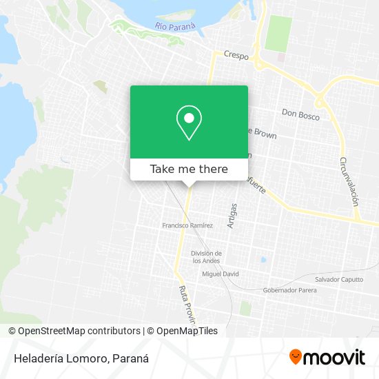 Mapa de Heladería Lomoro