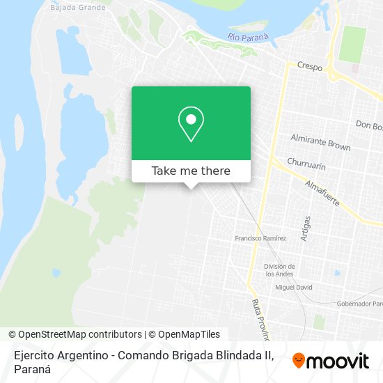 Ejercito Argentino - Comando Brigada Blindada II map