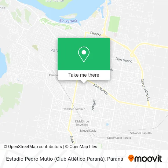 Estadio Pedro Mutio (Club Atlético Paraná) map