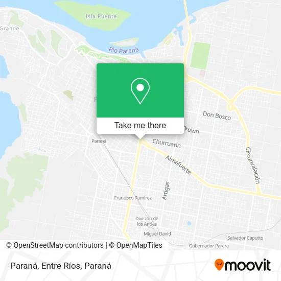 Mapa de Paraná, Entre Ríos