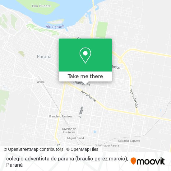 colegio adventista de parana (braulio perez marcio) map