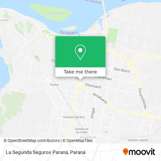 Mapa de La Segunda Seguros Paraná