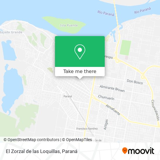 Mapa de El Zorzal de las Loquillas