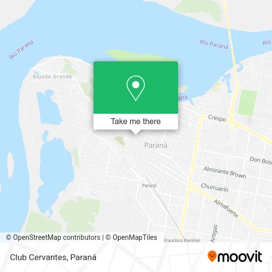 Mapa de Club Cervantes