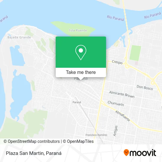 Mapa de Plaza San Martin