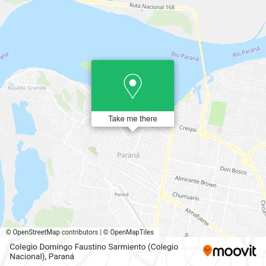 Mapa de Colegio Domingo Faustino Sarmiento (Colegio  Nacional)