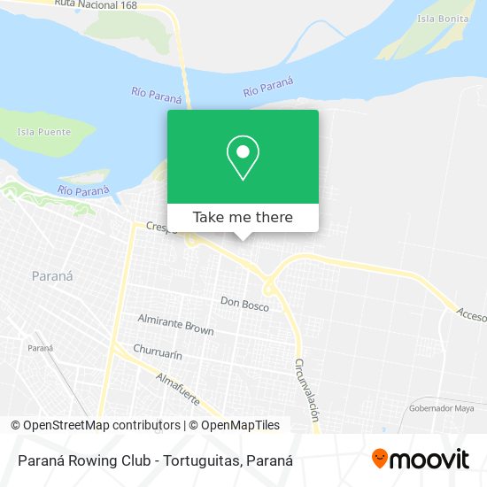 Paraná Rowing Club - Tortuguitas map