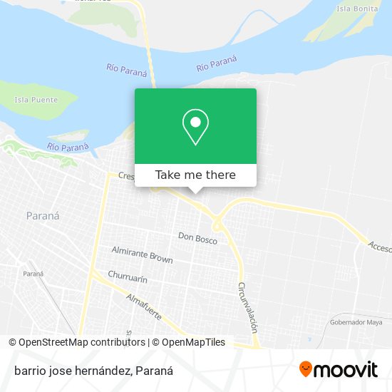 barrio jose hernández map