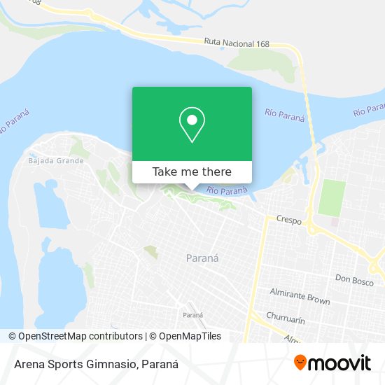 Arena Sports Gimnasio map