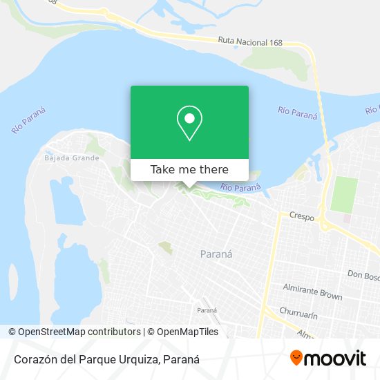 Corazón del Parque Urquiza map