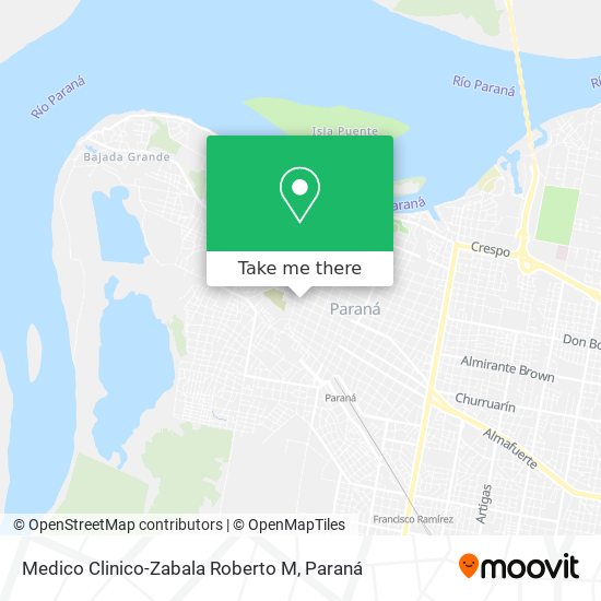 Medico Clinico-Zabala Roberto M map
