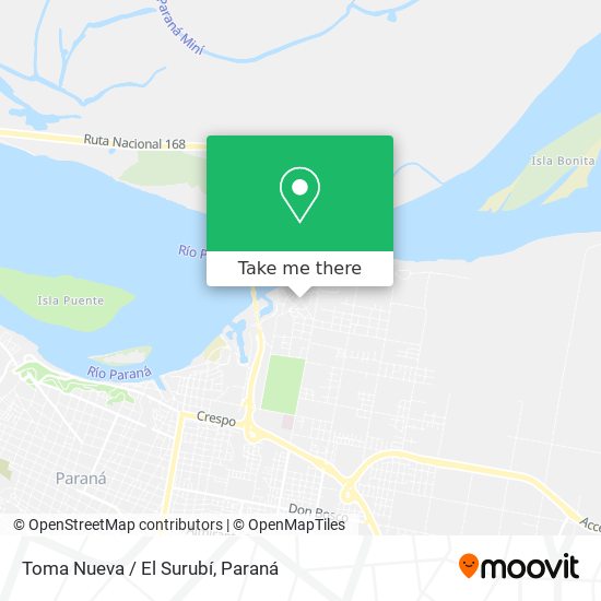 Mapa de Toma Nueva / El Surubí